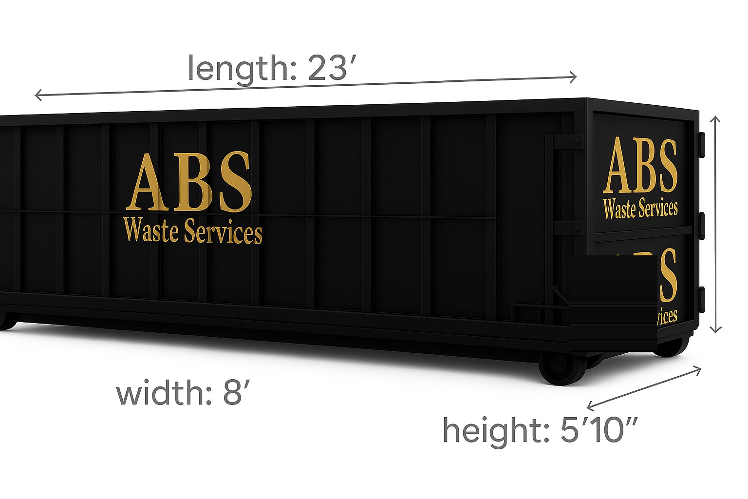 30-yard roll-off dumpster